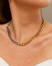 Cargar imagen en el visor de la galería, Two-Tone Cuban Necklace
