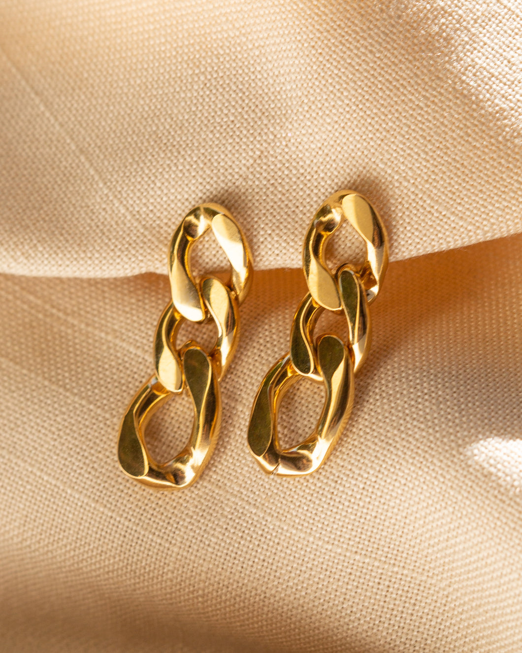Cuban Link Chain Earrings