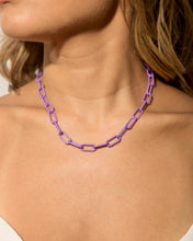 Cargar imagen en el visor de la galería, Paper Clip Color Necklace
