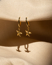 Cargar imagen en el visor de la galería, Starfish Huggie Earrings
