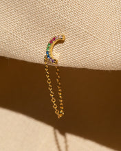 Cargar imagen en el visor de la galería, Luna Chain Stud Earring
